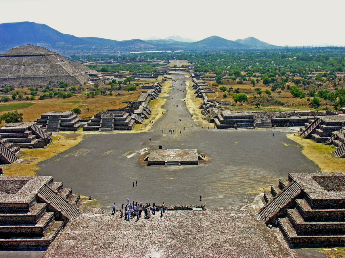Avenue of the Dead in Teotihuacan, Mexico