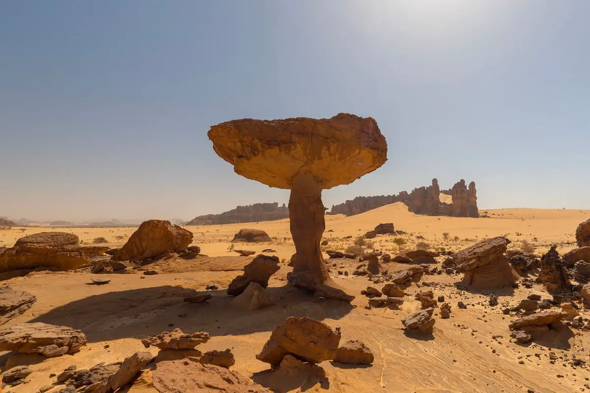 A mushroom rock in Ennedi